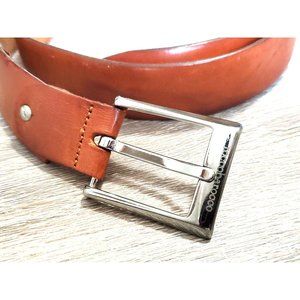 ROCCOBAROCCO Brown Leather Belt 125 cm, 49" Made in Italy